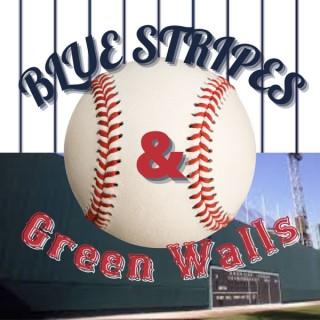 Blue Stripes | Green Walls