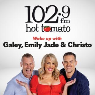 Galey, Emily Jade & Christo on 1029 Hot Tomato
