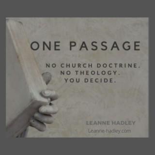 One Passage with Leanne Hadley