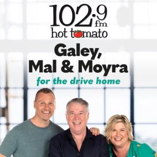 Galey, Mal and Moyra on 1029 Hot Tomato