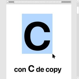 con C de copy