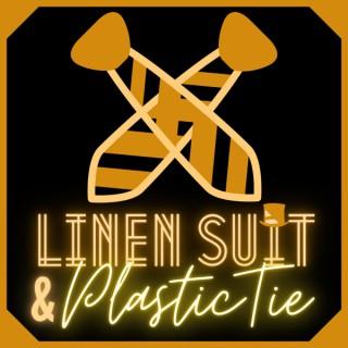 Linen Suit & Plastic Tie