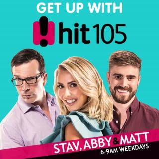 Stav, Abby & Matt Catch Up - hit105 Brisbane - Stav Davidson, Abby Coleman & Matty Acton