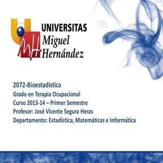 Bioestadística (umh2072) Curso 2013 - 2014