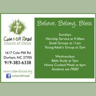 Cole Mill Road Church of Christ Podcast