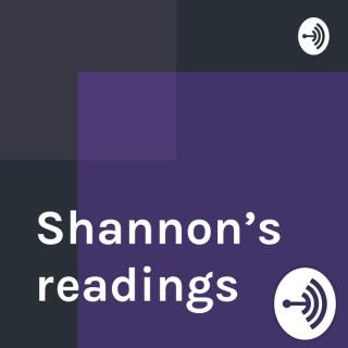 Shannon’s readings