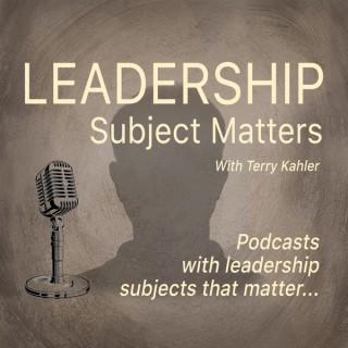 Leadership Subject Matters