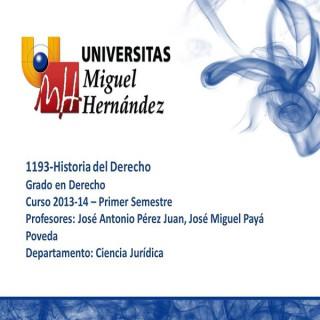 Historia del Derecho (umh1193) Curso 2013 - 2014