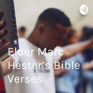 Elder Marc Hester's Bible Verses