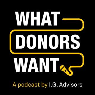 What Donors Want